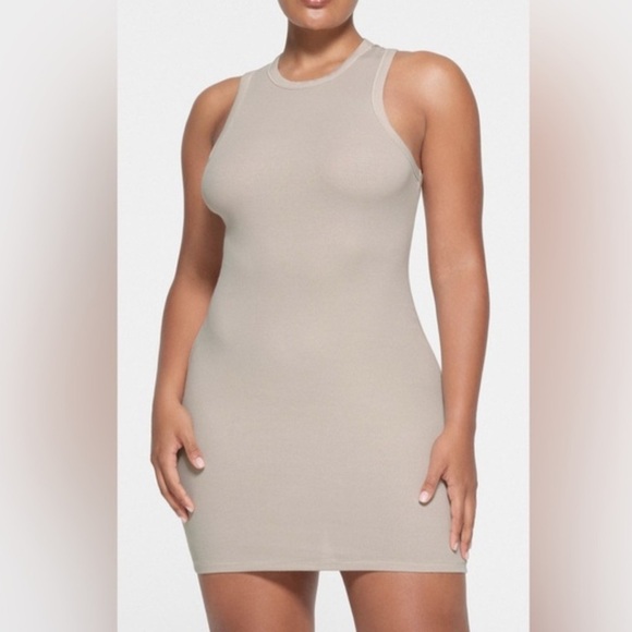 Skims Cotton Rib Tank Dress - Picture 1 of 4